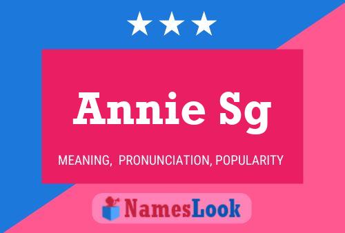 ملصق اسم Annie Sg