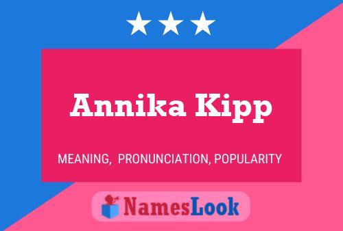 ملصق اسم Annika Kipp