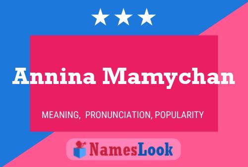 ملصق اسم Annina Mamychan