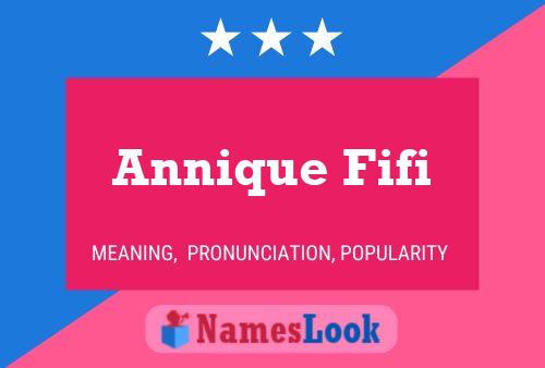 ملصق اسم Annique Fifi