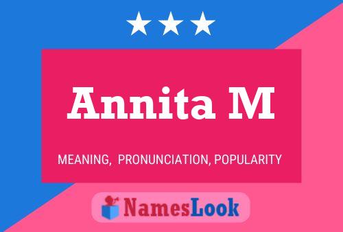 ملصق اسم Annita M