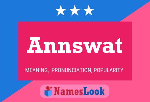 ملصق اسم Annswat