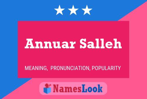 ملصق اسم Annuar Salleh