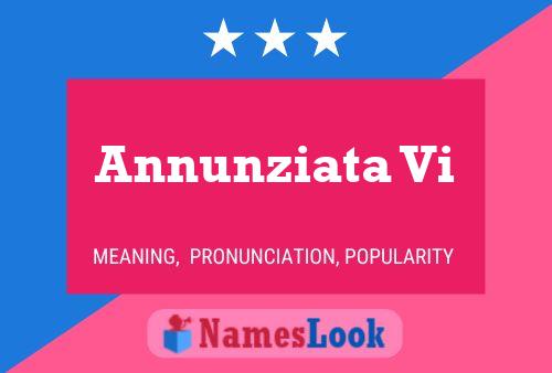 ملصق اسم Annunziata Vi