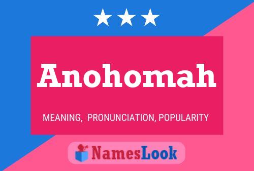 ملصق اسم Anohomah