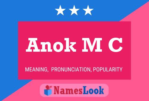 ملصق اسم Anok M C