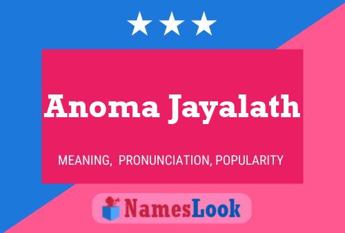 ملصق اسم Anoma Jayalath