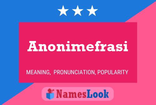 ملصق اسم Anonimefrasi