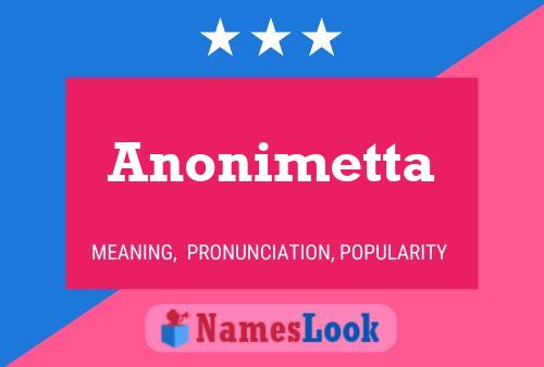 ملصق اسم Anonimetta