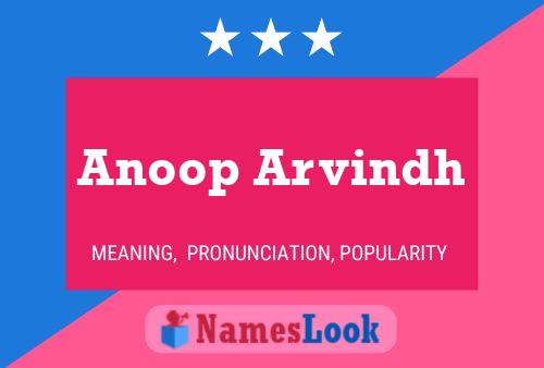 ملصق اسم Anoop Arvindh