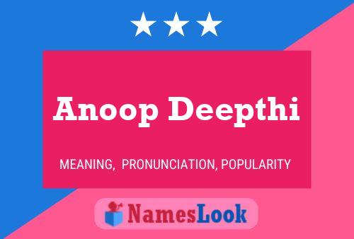 ملصق اسم Anoop Deepthi