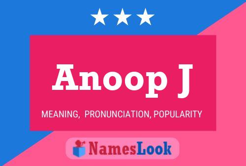 ملصق اسم Anoop J