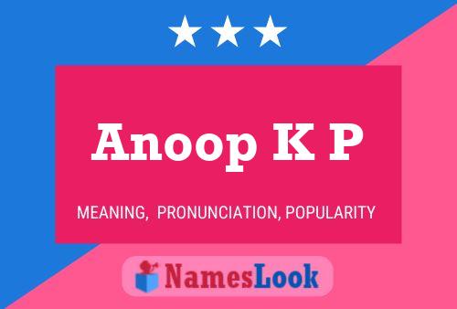 ملصق اسم Anoop K P