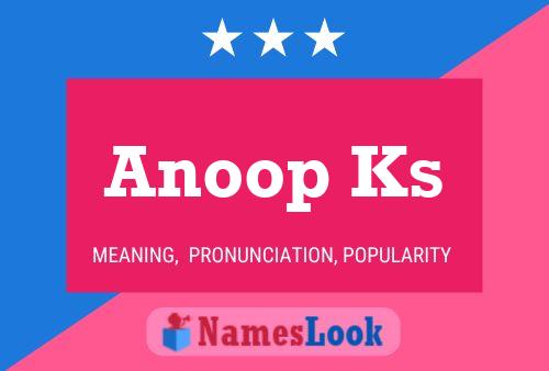 ملصق اسم Anoop Ks