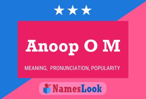 ملصق اسم Anoop O M