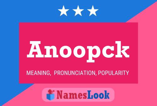 ملصق اسم Anoopck