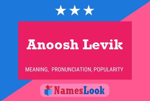 ملصق اسم Anoosh Levik