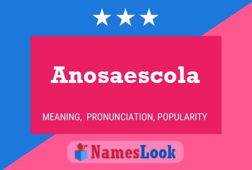 ملصق اسم Anosaescola