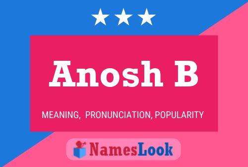 ملصق اسم Anosh B