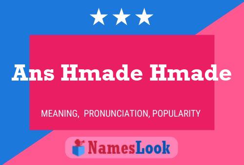 ملصق اسم Ans Hmade Hmade