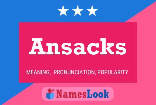 ملصق اسم Ansacks