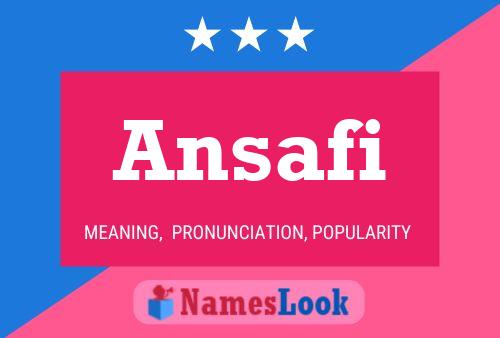 ملصق اسم Ansafi