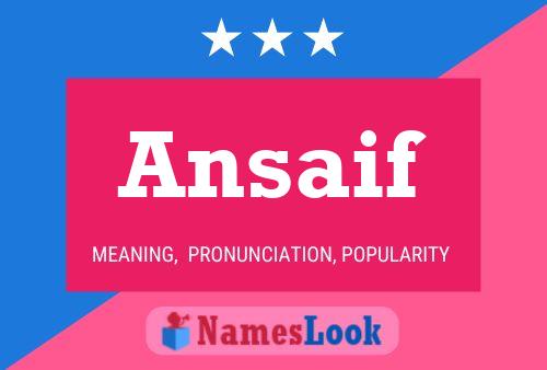 ملصق اسم Ansaif