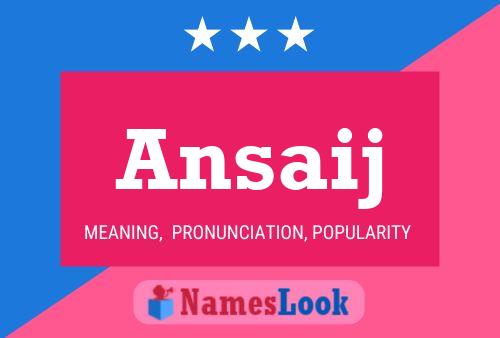 ملصق اسم Ansaij