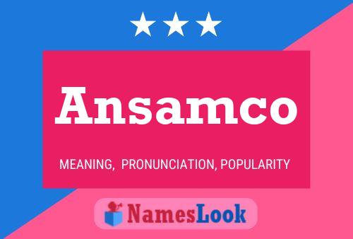 ملصق اسم Ansamco