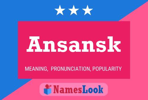 ملصق اسم Ansansk