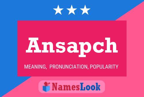 ملصق اسم Ansapch