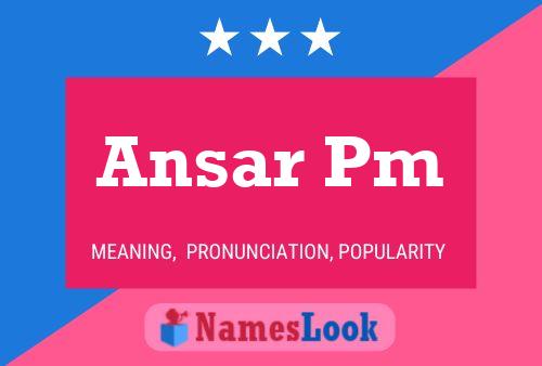 ملصق اسم Ansar Pm