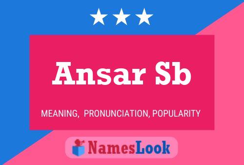 ملصق اسم Ansar Sb