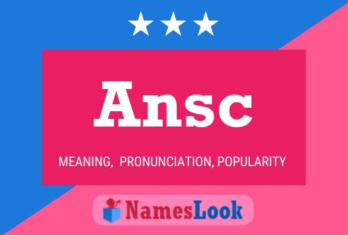 ملصق اسم Ansc