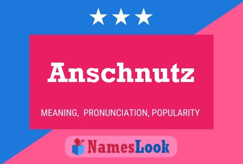 ملصق اسم Anschnutz