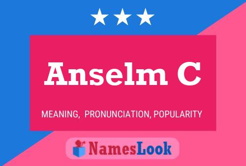 ملصق اسم Anselm C