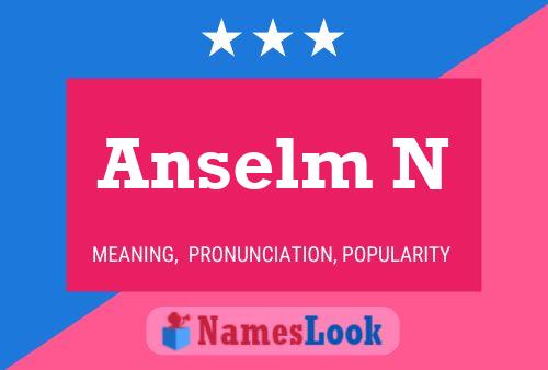 ملصق اسم Anselm N