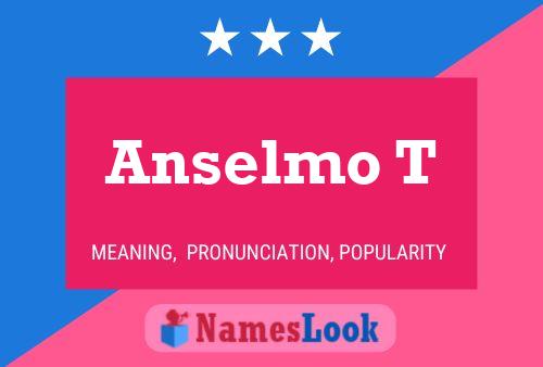 ملصق اسم Anselmo T