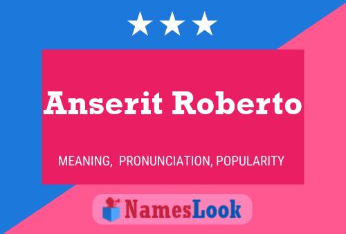 ملصق اسم Anserit Roberto