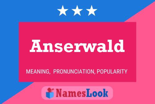 ملصق اسم Anserwald