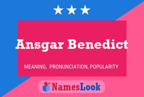 ملصق اسم Ansgar Benedict