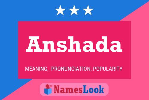 ملصق اسم Anshada