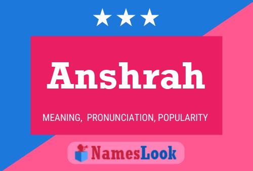 ملصق اسم Anshrah