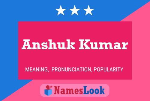 ملصق اسم Anshuk Kumar