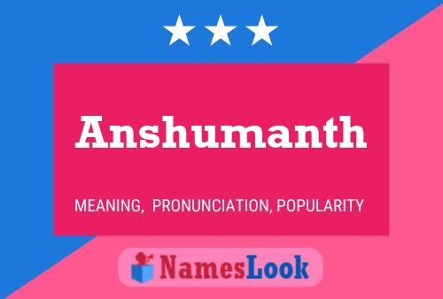 ملصق اسم Anshumanth