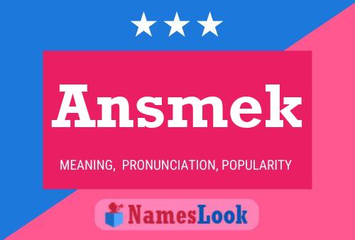 ملصق اسم Ansmek