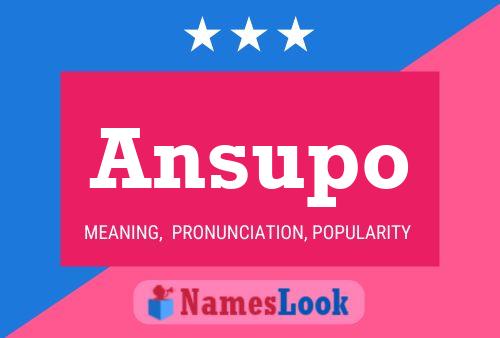 ملصق اسم Ansupo