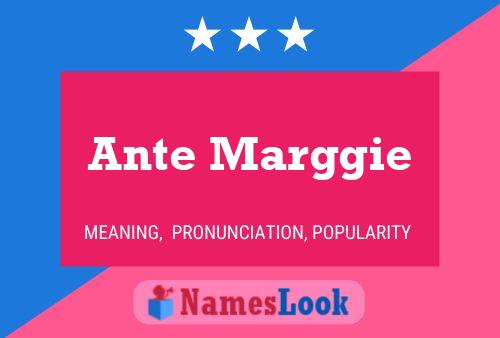 ملصق اسم Ante Marggie