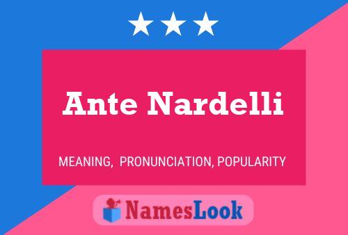 ملصق اسم Ante Nardelli