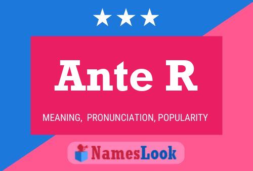 ملصق اسم Ante R